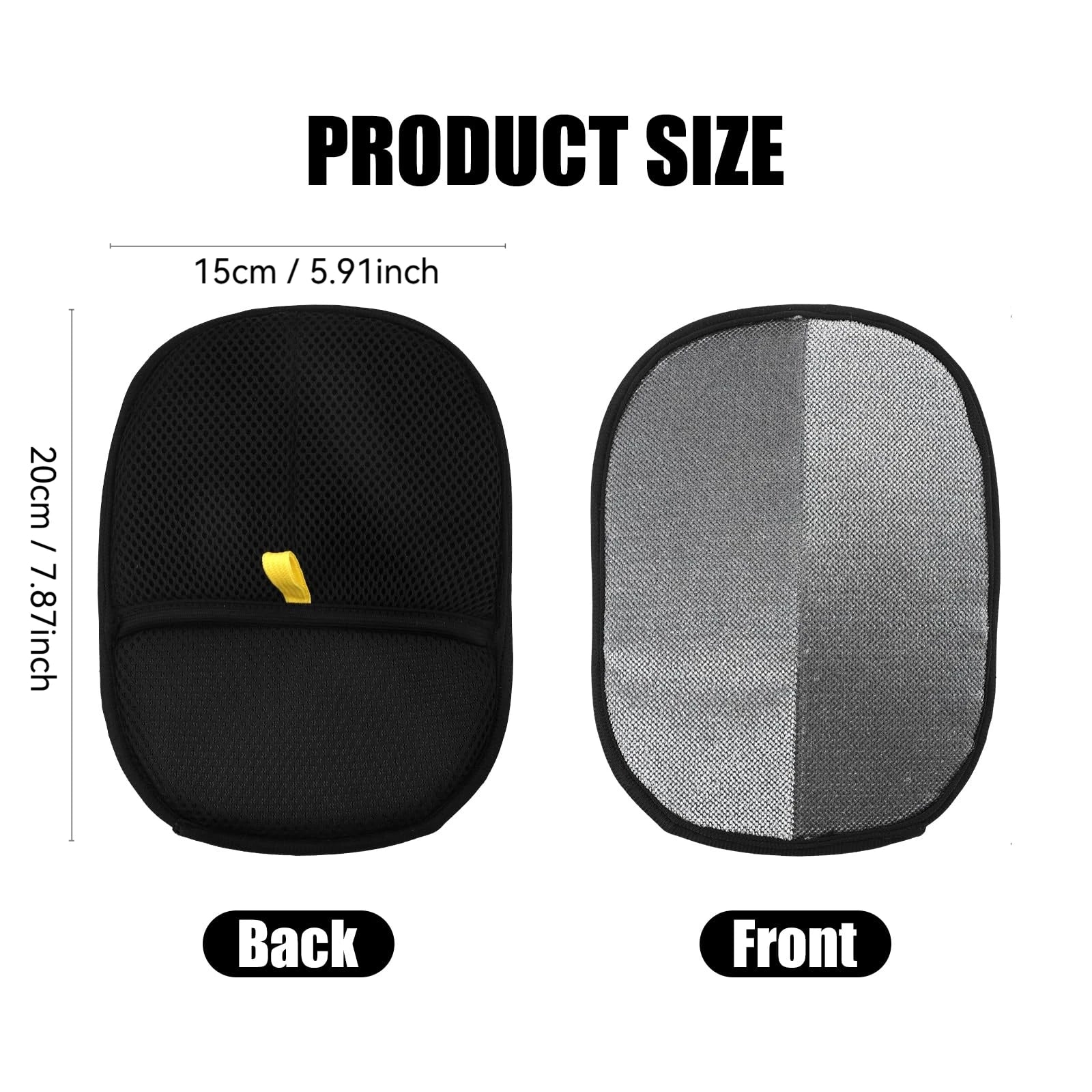 Pet Hair Removal Tool Reusable Static Removal Gloves, Double-Sided Grooming Gloves for Pets, Removes Pet Fur Hair for Carpets